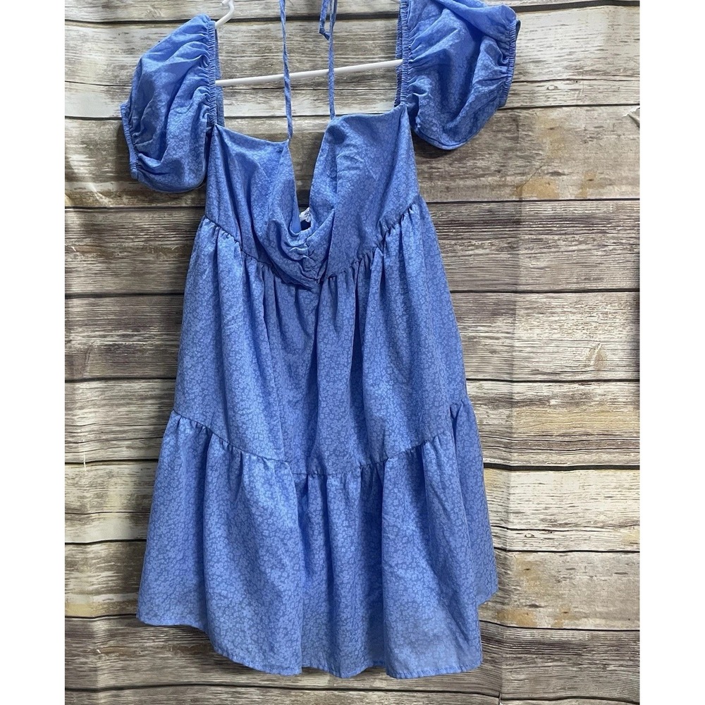 Stich & Pine Women's Medium Dress Cottage Core Periwinkle Fairy‎ Whimsical